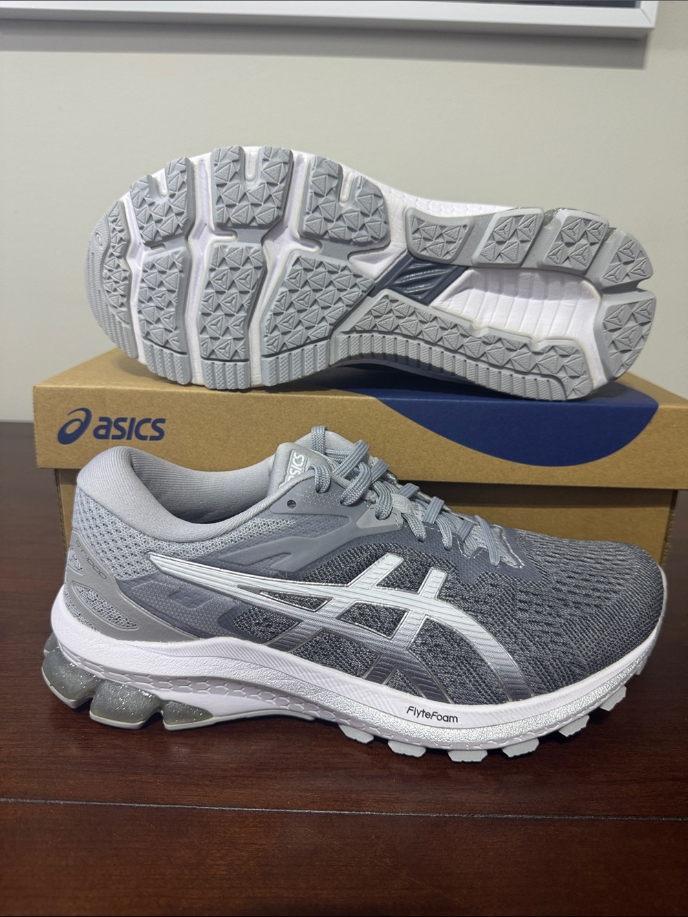 ASICS GT-1000 10 Piedmont Grey/Pure Silver Women’s Running Sneakers (New)